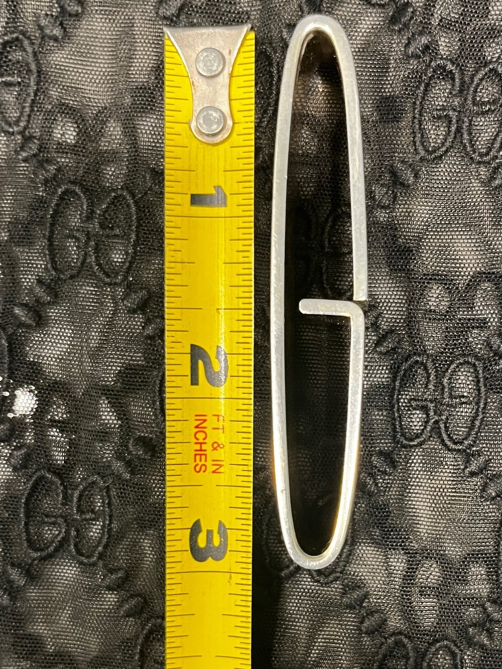 Gucci Vintage Sterling Silver 925 Pendant Heavy 70.4g (mid-80s era) 3” length - Picture 5 of 6